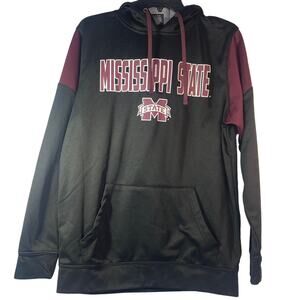 Colosseum Mississippi State Black Graphic Hoodie men sz S